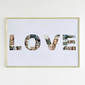 Crea la tua Collage "LOVE" Matrimonio - Regalo Perfetto