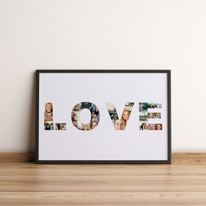 Crea la tua Collage "LOVE" Matrimonio - Regalo Perfetto