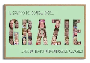 Crea una Collage "Danke" con Foto della Classe per Saluto Indimenticabile