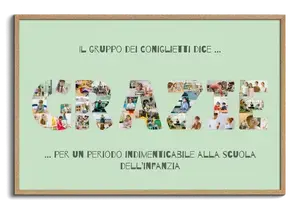Crea una Collage "Danke" con Foto della Classe per Saluto Indimenticabile