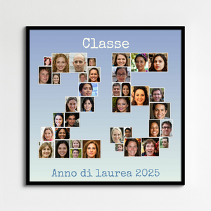 Crea la tua collage anno scolastico: ricordo perfetto con testo personalizzato!