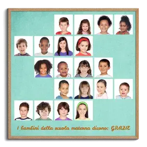 Collage d'addio per il nido: Ringrazia con i bimbi! Personalizza ora!