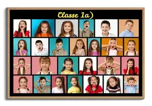 Crea un collage festa per Classe 1a: personali e colorati per bimbi e insegnanti!