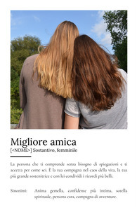 Crea il Poster "Definizione Migliore Amica" personalizzato: aggiungi le tue foto!