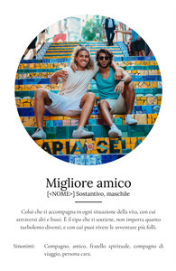 Crea ora il poster "Miglior Amico" personalizzato con foto e testo!