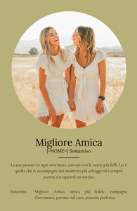 Poster Definizioni personalizzato "Bestie" - Personalizza con foto e testo!