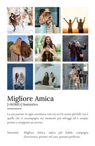 Poster Definizioni personalizzato "Bestie" - Personalizza con foto e testo!