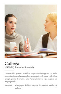 Crea un regalo personalizzato: Poster Definizione "Collega" con foto e testo tuoi