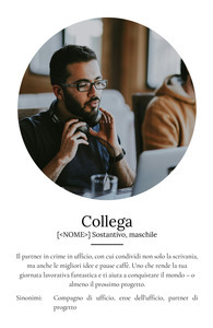 Regala un Poster 'Collega' personalizzato: Crea il tuo con foto e definizione!