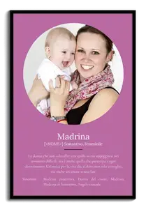 Crea il tuo poster personalizzato "Definizione di Madrina" con foto e testo!