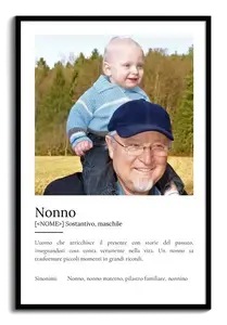 Crea il tuo Definitions-Poster Opa personalizzato con foto e testo unico