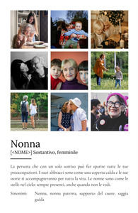 Crea un Poster Personalizzato "Nonna" con Foto e Testo Unico