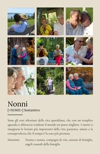 Crea il tuo poster "Nonni" personalizzato: regala amore con foto e testo unico!