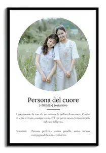Crea il tuo Poster "Herzensmensch" personalizzato e unico