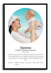 Crea il tuo poster definizione "Mama" personalizzato con foto e testo
