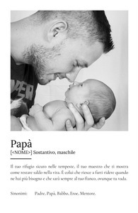 Crea il tuo poster "Papà": regalo personalizzato con foto e testo emozionale!