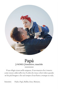 Crea il tuo poster "Papà": regalo personalizzato con foto e testo emozionale!