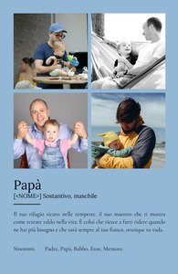 Crea il tuo poster "Papà": regalo personalizzato con foto e testo emozionale!