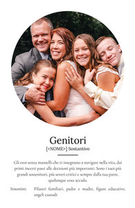 Definizione Poster 'Genitori' personalizzato: Crea il regalo perfetto.
