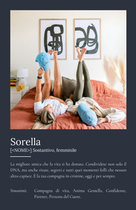 Crea un poster "Sorella" personalizzato: il tuo regalo unico!