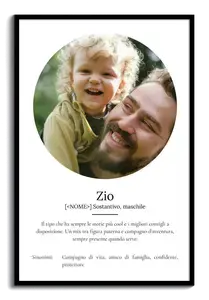 Crea il tuo poster zio personalizzato con foto e testo esclusivo!