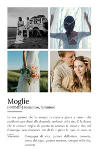 Poster personalizzato "Ehefrau": Crea il tuo regalo unico con foto e testo