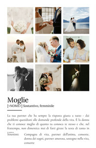Poster personalizzato "Ehefrau": Crea il tuo regalo unico con foto e testo