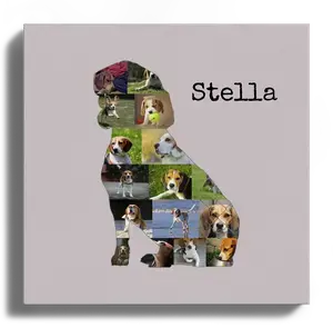 Collage Beagle: Crea un ricordo personalizzato del tuo amico a quattro zampe!