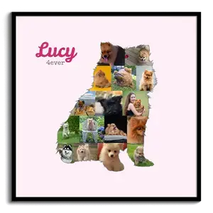 Crea la tua Collage Pomeranian con Foto e Testo Personalizzato