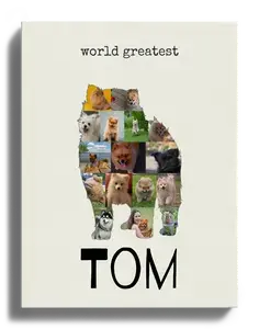 Crea la tua Collage Pomeranian con Foto e Testo Personalizzato