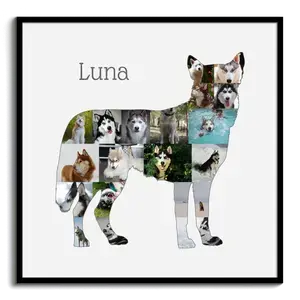 Crea la tua Collage del Siberian Husky con foto personalizzate!