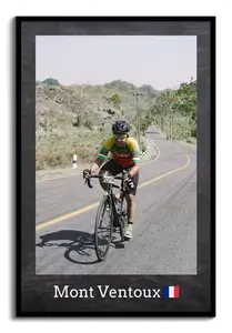 Crea un collage foto bici da corsa con testo personalizzato