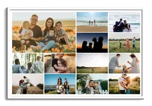Collage foto di famiglia: crea ora con le tue foto e testi personalizzati