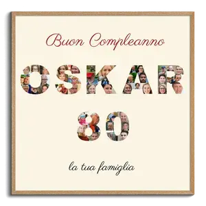 Crea una Collage Testuale Speciale per il Compleanno - Personalizza Ora!