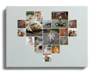 Crea la tua Collage a Cuore su Acrilico per un Regalo Speciale