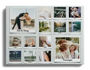 Crea la tua Collage Matrimonio Polaroid su Acrilico Elegantissimo