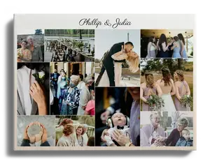 Crea una Collage Matrimonio Personalizzata su Tela