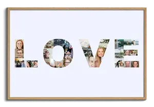 Crea la tua Collage "LOVE" Matrimonio - Regalo Perfetto