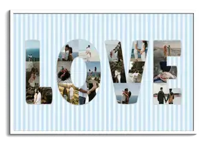 Crea la tua Collage "LOVE" Matrimonio - Regalo Perfetto