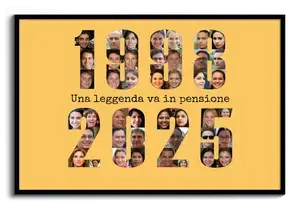 Crea la tua Collage di Pensionamento Personalizzata con Foto e Anni