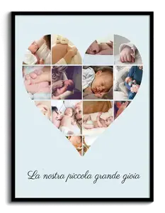 Crea la tua Collage Cuore Bambino - Il tuo piccolo grande amore