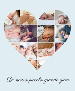 Crea la tua Collage Cuore Bambino - Il tuo piccolo grande amore