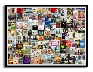 Crea la tua Collage Matrimonio Unica con Fino a 200 Foto Emozionanti