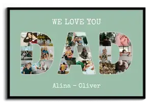 Crea Collage "Ti AMIAMO PAPÀ" Personalizzato per il Tuo Papà