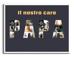 Collage foto Mamma, Papà, Nonna, Nonno: crea e ordina ora testo con le tue foto