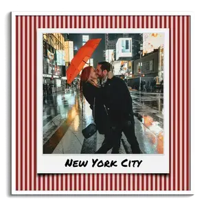 Collage fotografica città in stile Polaroid