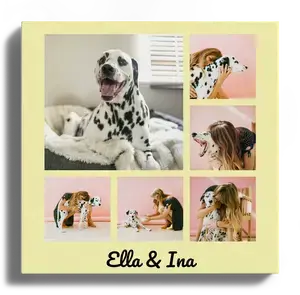 Crea la tua collage quadrata personalizzata con foto del tuo cane