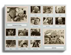 Crea la tua collage foto Retro Polaroid con nomi e dettagli speciali