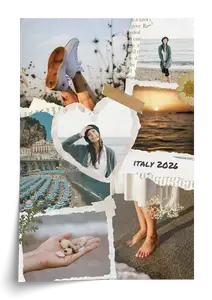 Collage scrapbook viaggio personalizzabile