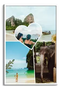 Crea collage scrapbook viaggio con le tue foto